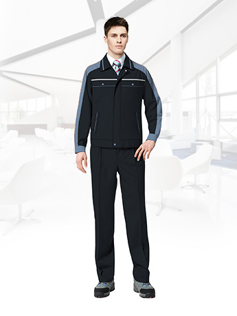 秋冬春季長(zhǎng)袖工作服套裝男士勞保服