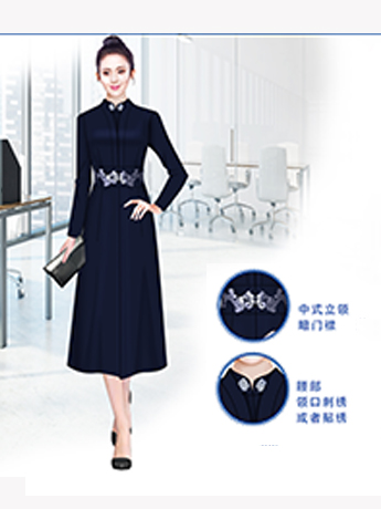 大衣定制，高端時尚女士大衣定制，高級藍色女士大衣